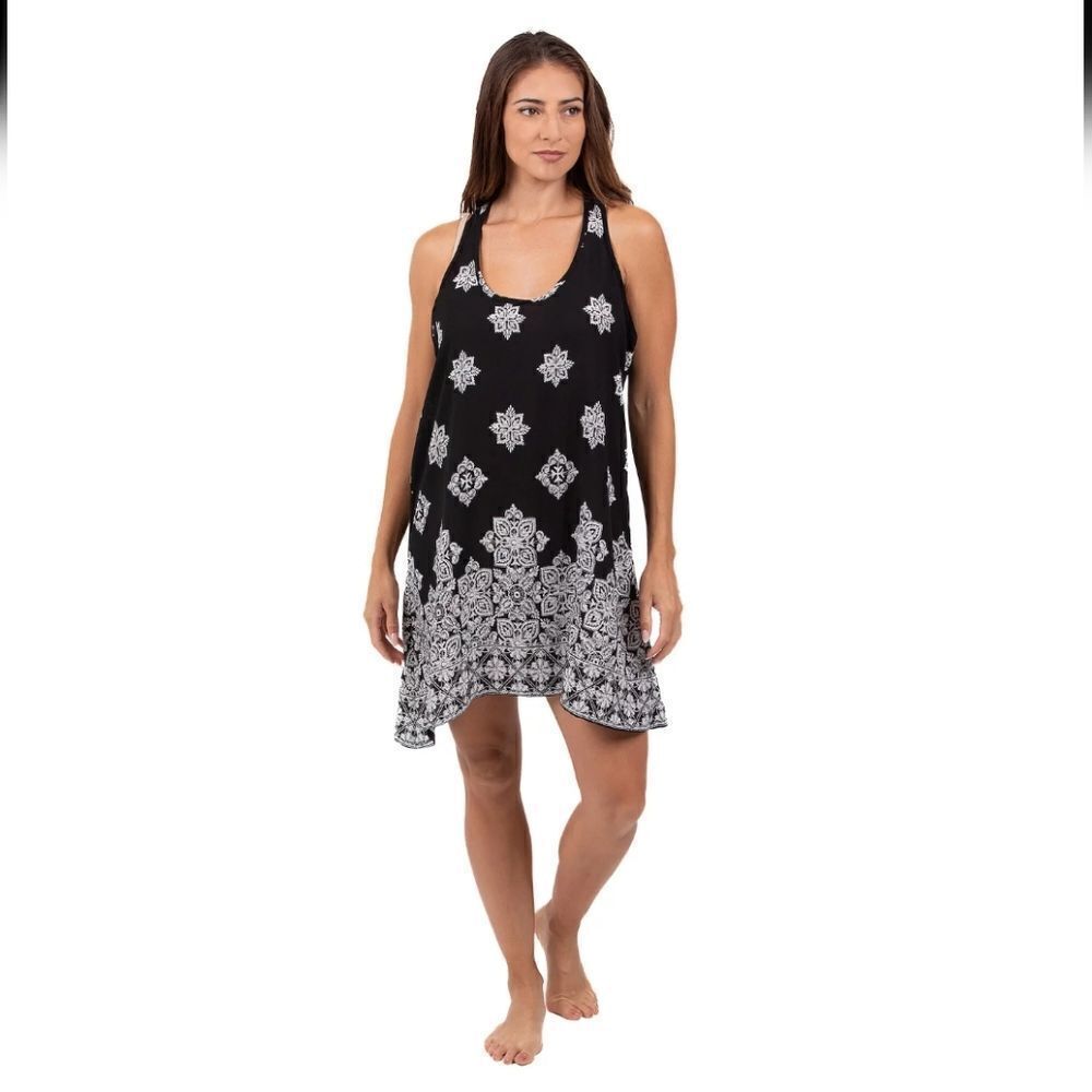 Women's Portocruz Swim Cover-Up Tank Dress sz small